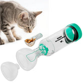 Neobay cat inhaler spacer with panic soother facilitates easier mask acceptance.