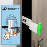 Neobay steel cat door latch with sturdy steel body for reliable cat access and long-lasting durability.