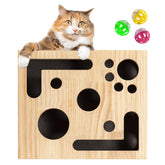 NeoNava cat nail file enrichment box shows paw grinding for gentle claw care.