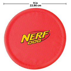 Nerf Dog Nylon Flyer water-resistant design ready for pools and lakes.