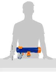 Nerf Dog blaster hands-free pickup in action during play