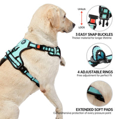 NESTROAD harness featuring front and rear clips for training and casual walking