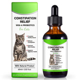 Netwik Cat Constipation Relief bottle shows natural ingredients for gentle relief