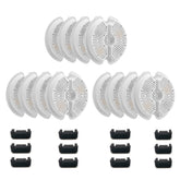 NeucomBBT 12-pack cat fountain filters for 67oz fountains improve water clarity.