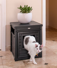 New Age Pet ECOFLEX Litter Loo door-open design enables easy cleaning and scooping