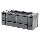 New Age Pet Mojave Lounge 60in front sliding doors for easy access and feeding.