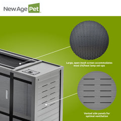 New Age Pet Mojave Lounge 60in ECOFLEX moisture-resistant material simplifies cleaning.