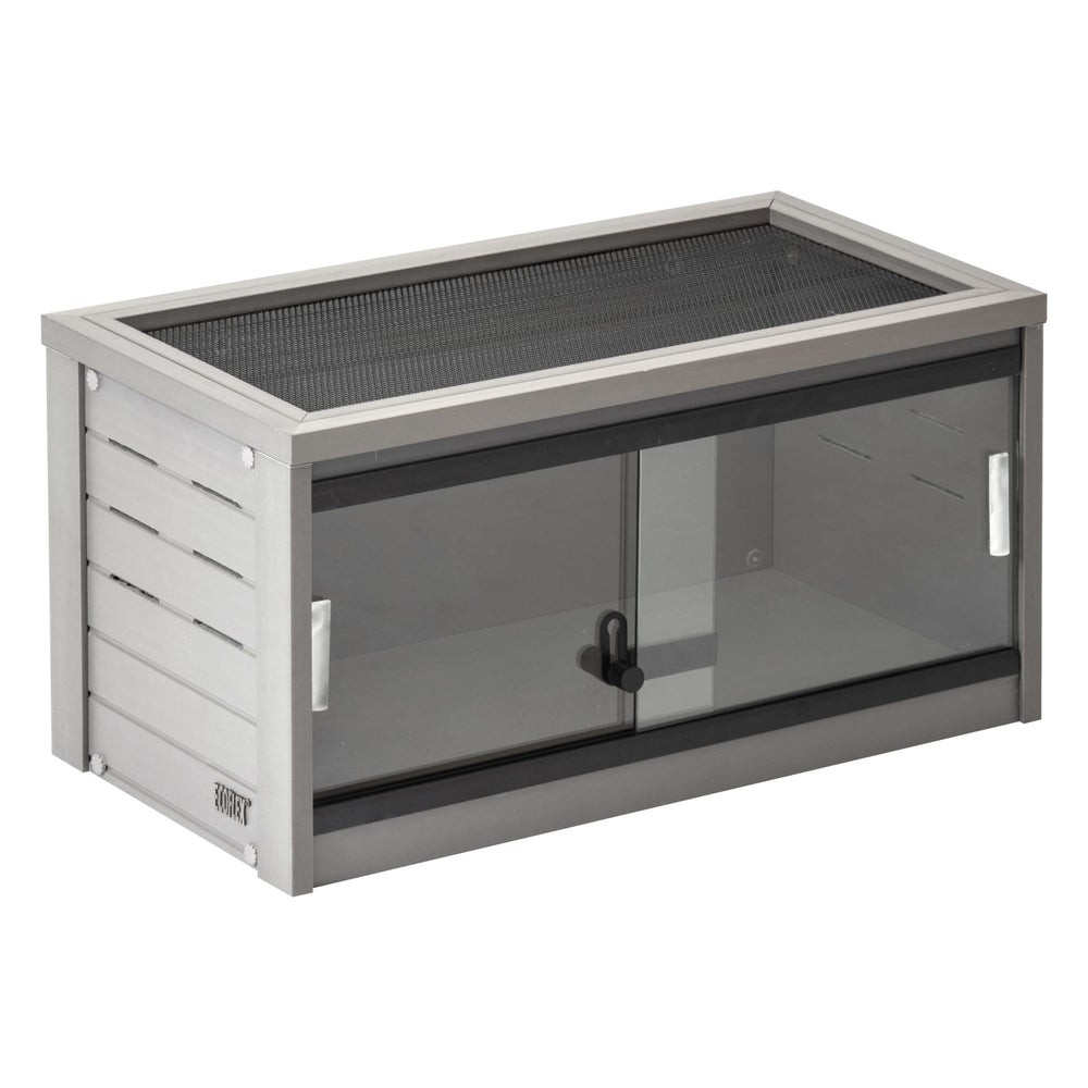 New Age Pet Mojave Reptile Lounge front doors for easy feeding and cleaning