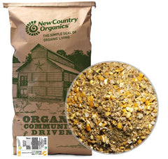 New Country Organics duck layer feed 40 lb bag for easy storage and feeding