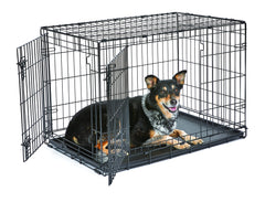 New World 36-Inch crate with front door for easy access and secure containment.