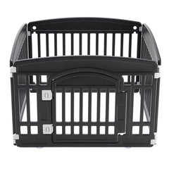 NEWBULIG Dog Playpen 4-Panel assembly view for quick indoor or outdoor setup.