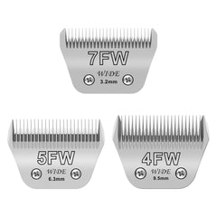 Newbulu 3-pack dog grooming wide blades for precise trimming