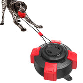 Newdeport suction cup dog toy on tile surface for powerful tug sessions.