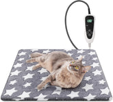 Newget Cat Heating Pad control panel showing 11 warmth levels for customizable comfort