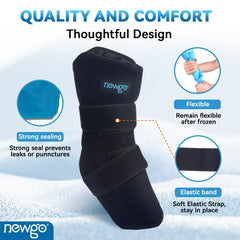 NEWGO soft neoprene cover protects the leg and prevents frostbite