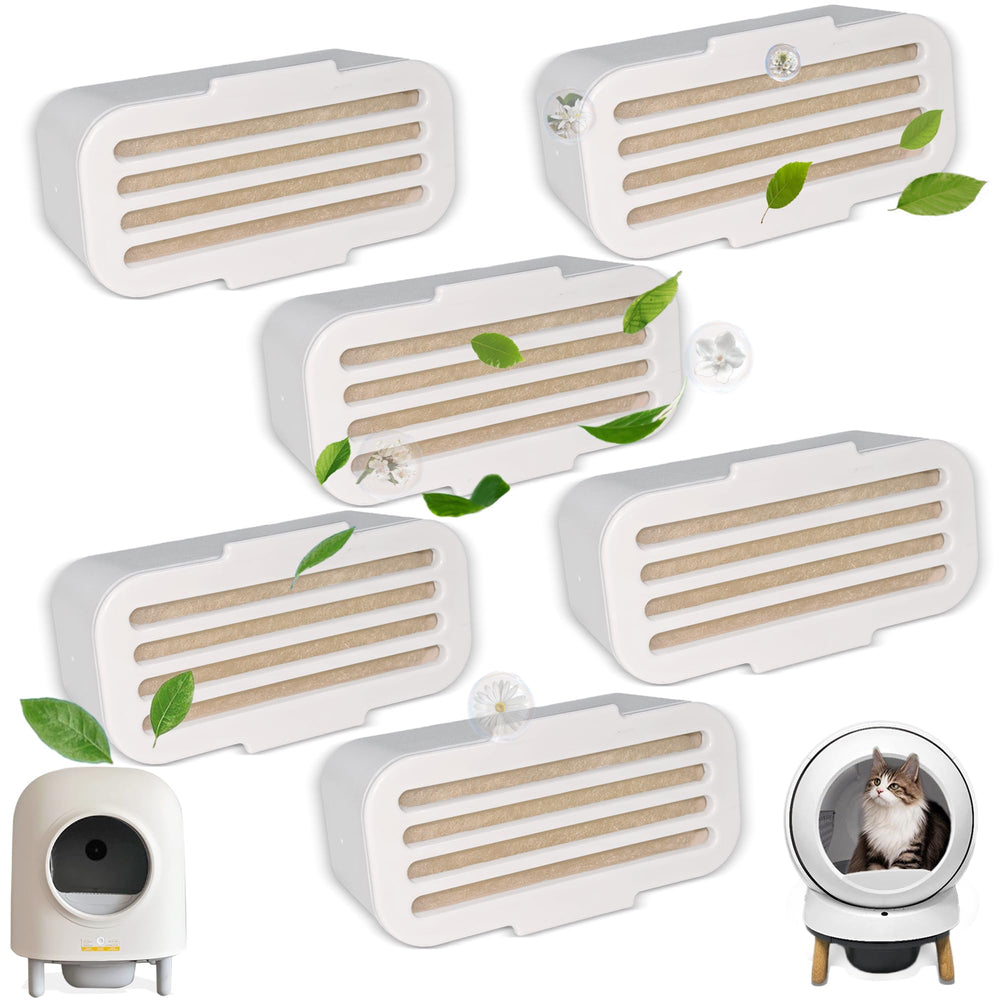 NEWKE 6-pack deodorizer blocks in sage cedar improve litter box odor control
