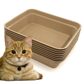 Nexboraque disposable cat litter box top view, for cats daily use