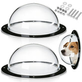 Nexboraque two-pack dog fence window offers a clear view for curious pets.