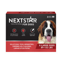 NEXTSTAR flea and tick drops applied to application-area for fast protection