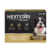 NEXTSTAR dog topical drops applied to skin for fast flea and tick relief