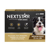 NEXTSTAR flea and tick prevention drops bottle ready for use on dogs.
