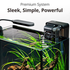 Nicrew aquarium kit features premium filtration and lighting for clear water.