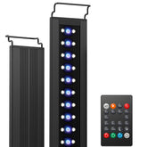 NICREW C10 full-spectrum aquarium light panel on tank for vibrant plant growth