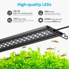NICREW C10 LED aquarium light moonlight mode for nighttime ambiance