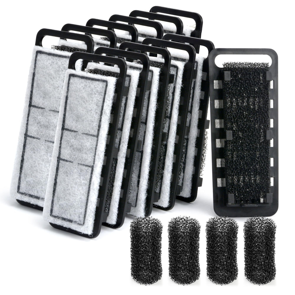 NICREW Slim filter cartridges pack 12, enabling steady mechanical filtration for a clearer tank.