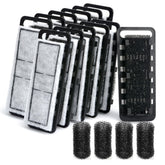 NICREW Slim filter cartridges pack 12, enabling steady mechanical filtration for a clearer tank.