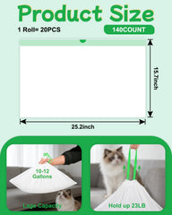 Nidkoud leakproof HDPE material for durable litter bag liners
