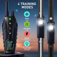 Nikketta dog collar night walk with flashing light for easy tracking