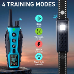 Nikketta dog shock collar beep-vibration levels offer adjustable warnings