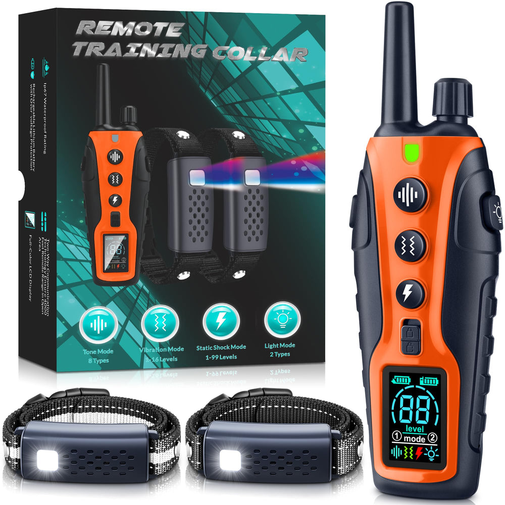 Nikketta receiver with night light helps locate your dog on nighttime walks