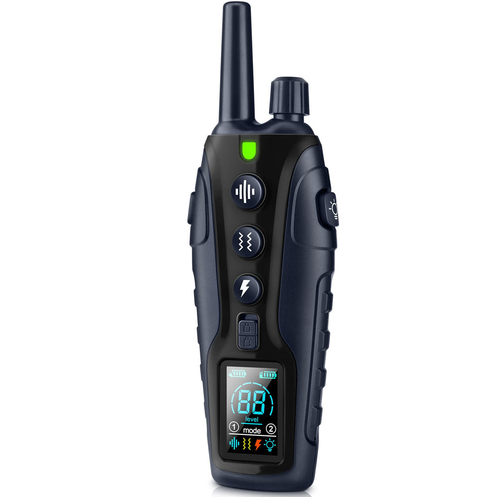 Nikketta RS3 remote front view with ergonomic grip for training sessions.