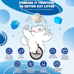 NIKORO Tofu Cat Litter demonstrates odor control and moisture lock for a fresh box.