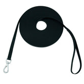 NIMBLE waterproof dog leash 50ft black for long-range recall training