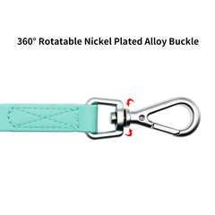 NIMBLE waterproof dog leash shows PVC-coated nylon and weatherproof design for easy cleaning.