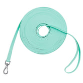 NIMBLE waterproof dog training leash mint green, durable for outdoor recall training.
