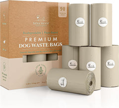 Nina Woof dog poop bags roll offers convenient, eco-friendly bags for tidy puppy walks.