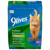9Lives Indoor Complete 20 lb bag supports indoor cats' weight management.