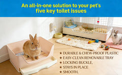 NINGVIHE litter-tray drawer removal demonstrates easy waste disposal.