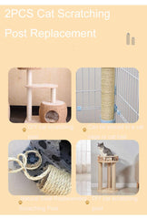 NINGVIHE M8 sturdy sisal pole ready for DIY cat tree builds.