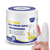 Ninibabie Cat Chin Care Wipes with dual-finger design for precise chin cleaning and reduced dirt