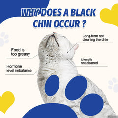 Ninibabie Cat Black Seed Cleaner built-in brush in use for gentle chin massage