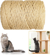 Niserelesa sisal rope for scratch-post refresh, inviting scratching while protecting furniture.