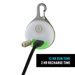 Nite Ize SpotLit Splash Disc-O mode cycles colors for playful, visible nighttime adventures