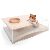 Niteangel Animal Sand-Bath Box rectangle front view for spacious bathing