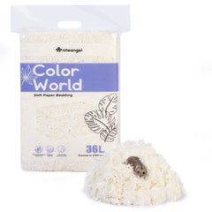 Niteangel Aspen bedding with soft texture provides a cozy habitat for small pets.