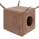 Niteangel Ferret Cozy Swing Hammock setup on cage for easy hanging and cozy naps.